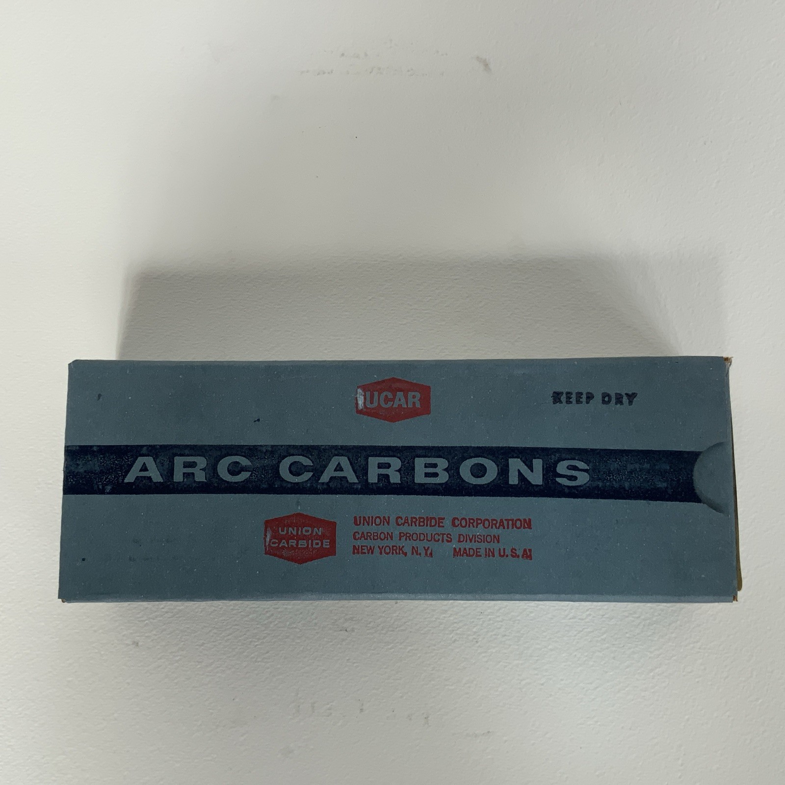 UCAR CARBON ARC RODS- 1 BOX of 50 5/16 X 9” negative orotip cored L1106