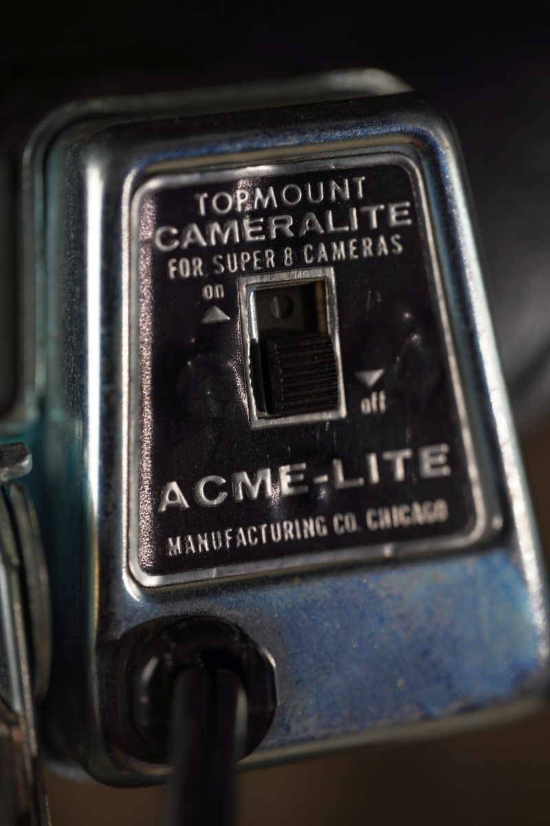 Vintage Acme-Lite Topmount Cameralite Movie Light for Super 8 Camera (NJL030297)