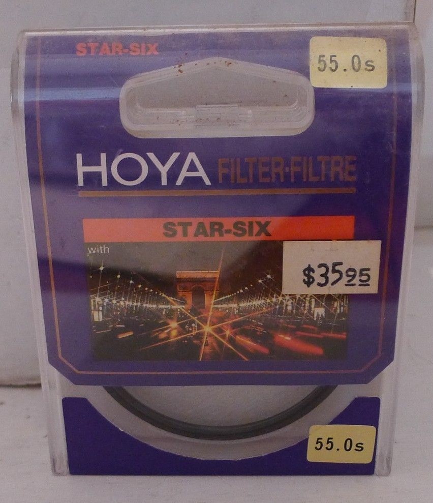 Hoya Star-Six 55mm Filter +Product Case – NEW – Made in Japan