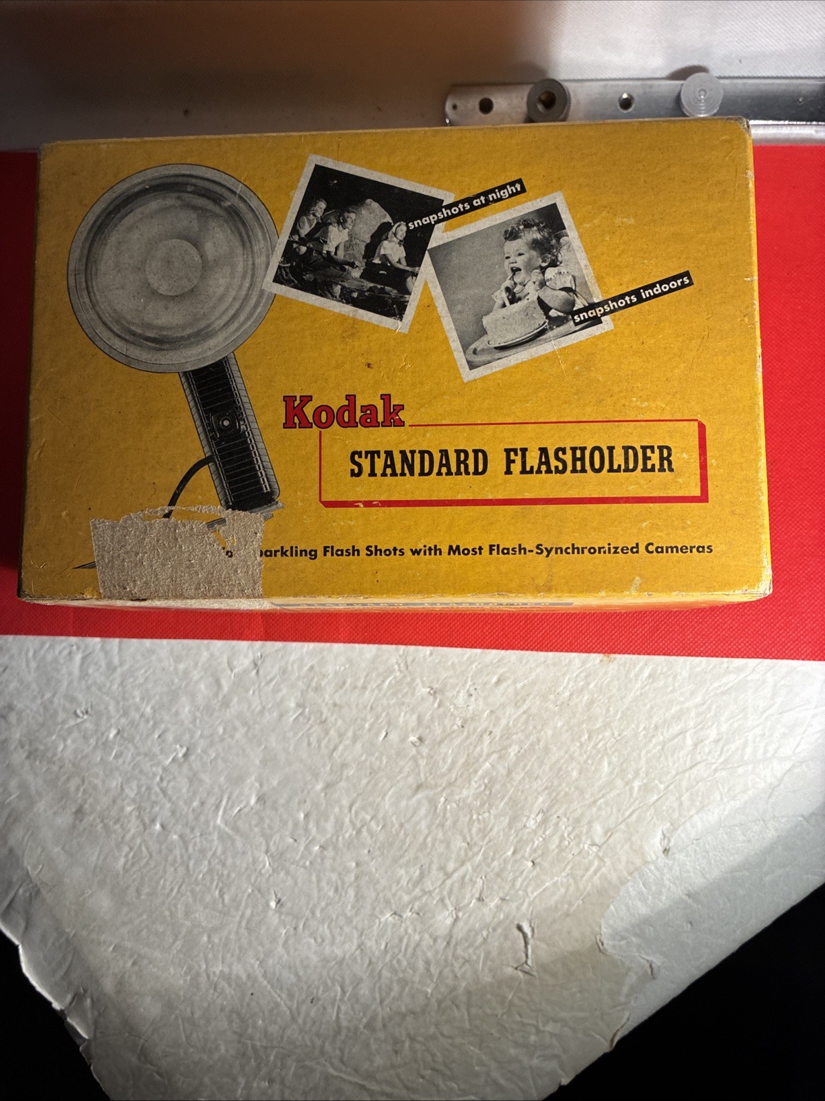 Vintage Kodak Standard Flasholder With Original Box. With Accessories No. 92F