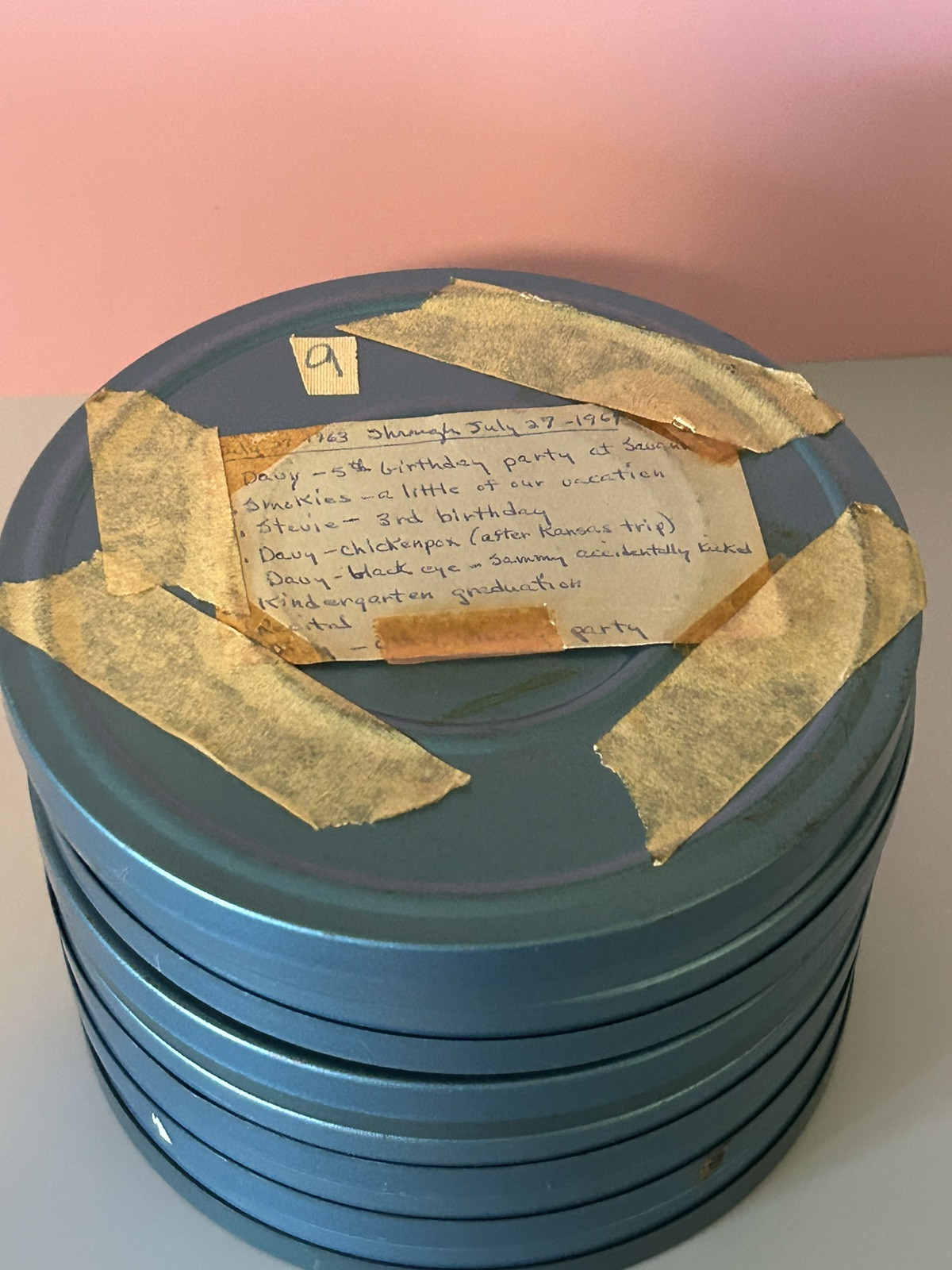 Vintage Compco Metal Reel Storage Film Case Box For Super 8mm Canisters, 6 Slots