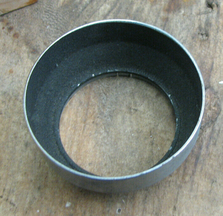 A42 42mm push fit slip on lens hood brass thin stepped mount