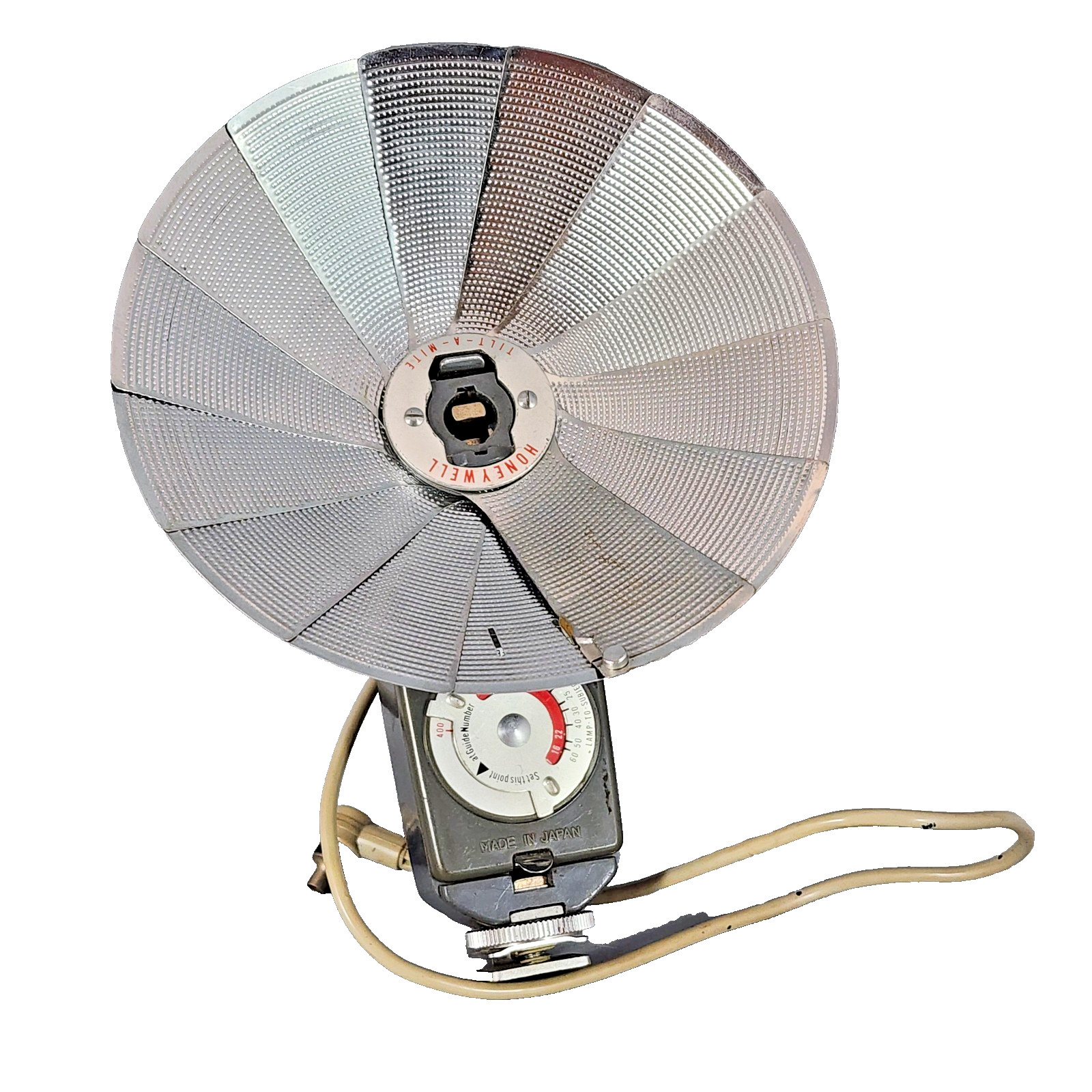Honeywell Tilt-A-Mite Camera Flash Unit Collapsible Fan – Untested