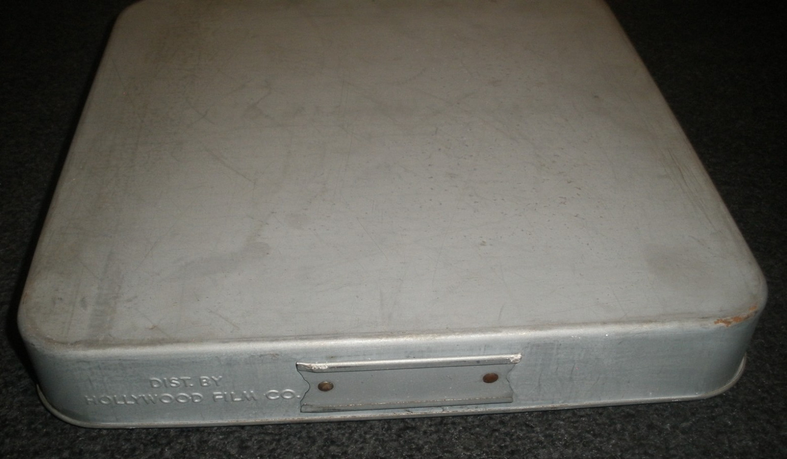 DIST. BY HOLLYWOOD FILM CO. Cinema Movie Reel Film 11 Inch Metal Container