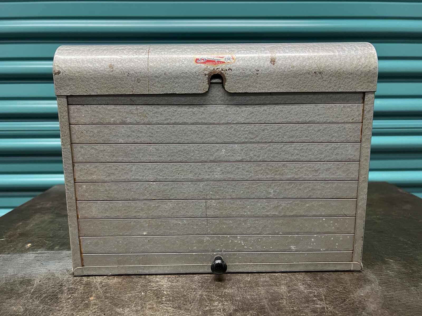 Vintage 50s 60s Brumberger Dark Room Roll Top Storage Box – Made in the USA