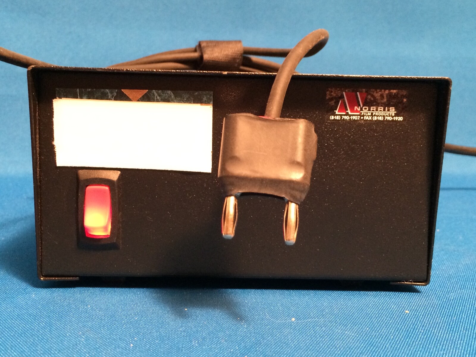 NORRIS TIME-LAPSE INTERVALOMETER-CONTROLLER/MOTOR for 35mm MITCHELL MOVIE-CAMERA