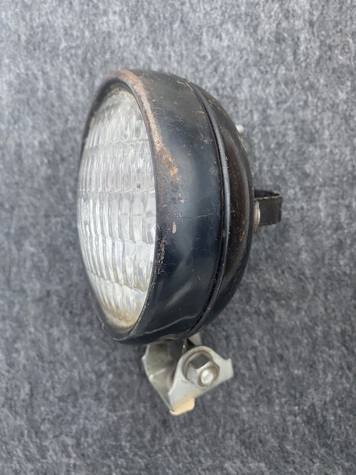 Vintage Untested Work Light Spotlight Mountable GE Bulb Lens Parts/Repair