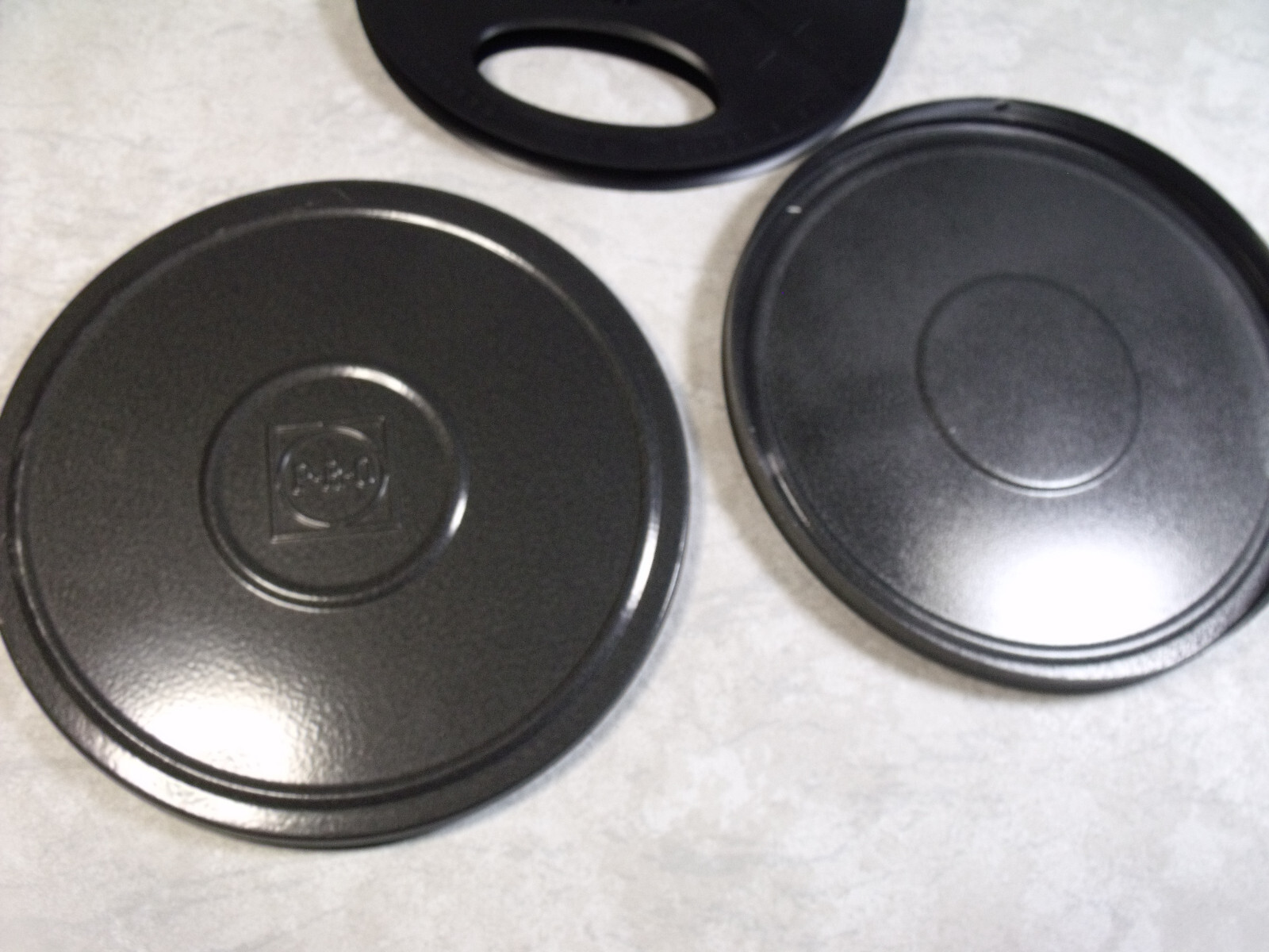 Vintage baia Plastic Super 8 400′ 8MM Film Movie Reel w/ PRO metal case