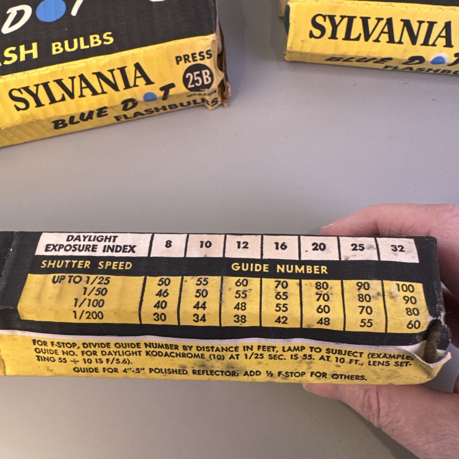 Vintage Sylvania Blue Dot Flash Bulb 25B Lot Of 62 Superflash – AS IS