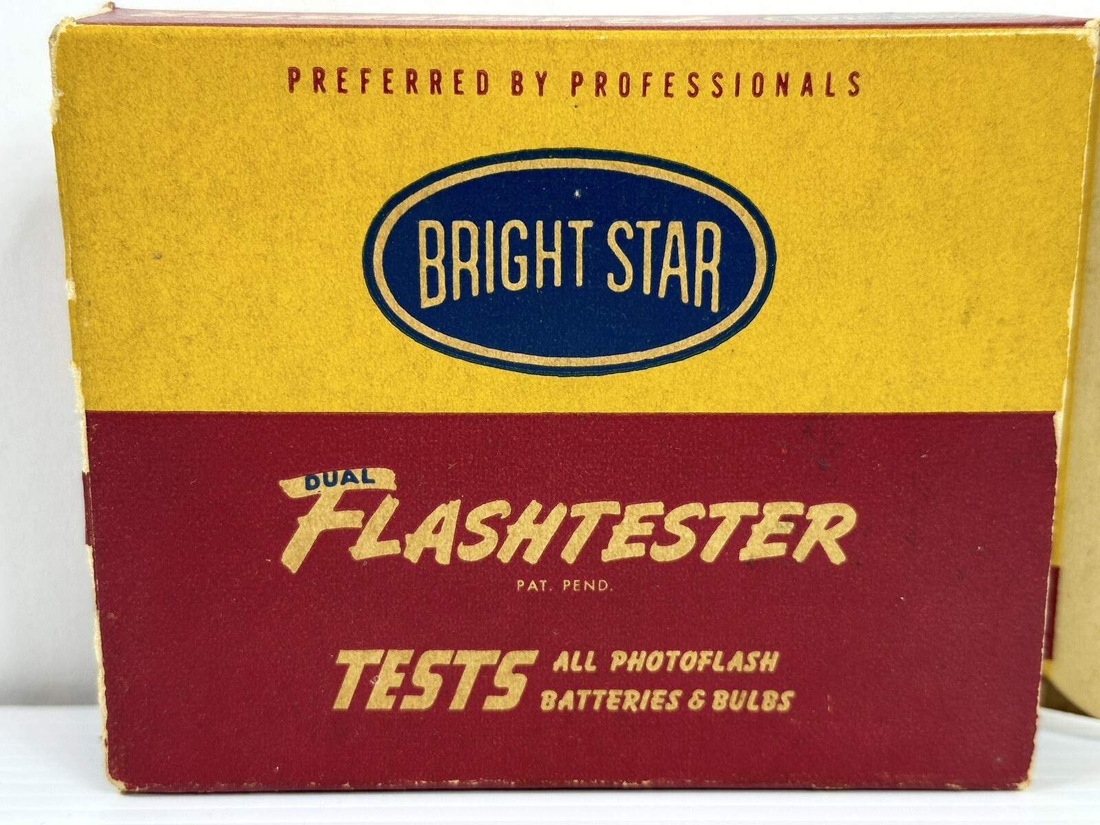 Vintage Bright Star Dual Flashtester Batteries and Bulbs In Original Box