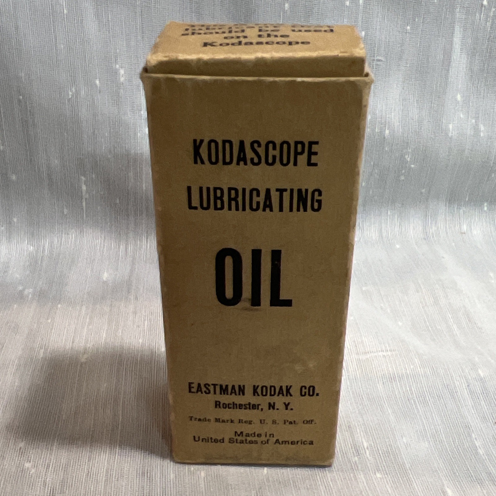 KODASCOPE LUBRICATING OIL EASTMAN KODAK ROCHESTER NY