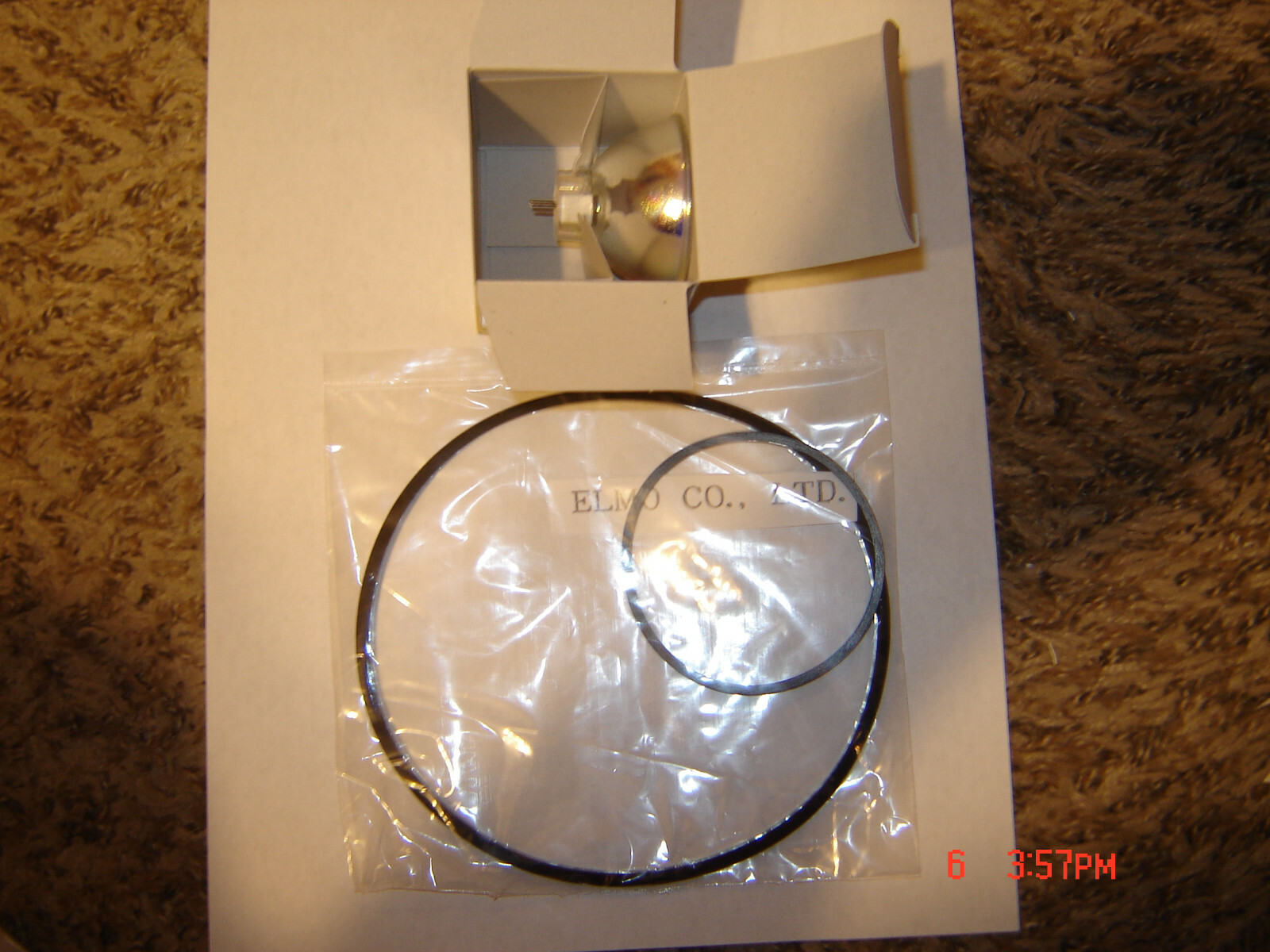 Super 8 ELMO ST-180 E Projector Belts, 2 Belt Set & 1 New St-180 *50HR Lamp/Bulb