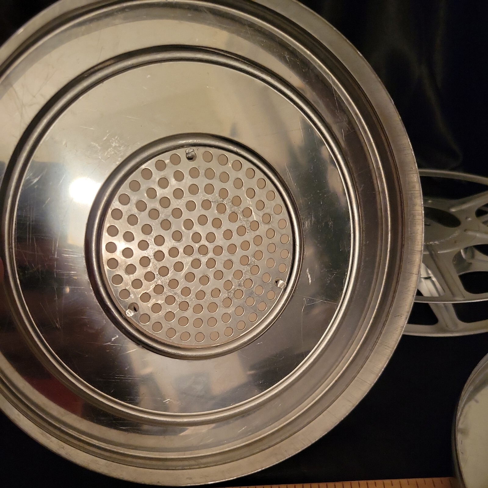 Vintage ACTINA Aluminum Movie 7″ Reels And Canisters. Lot Of 2.