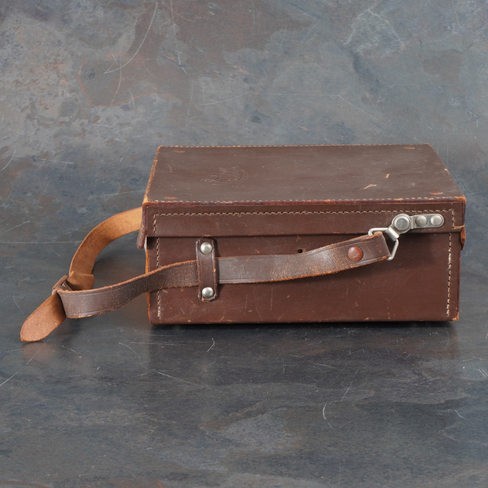 :Leica Original Brown Leather System/Outfit Case for Screw Mount Cameras (Read)