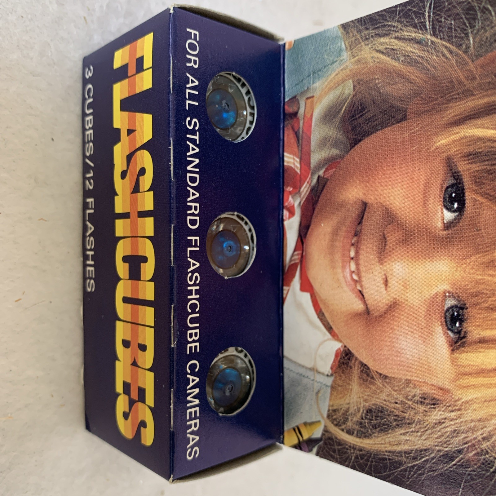 Lot Of 2 Vintage GTE Sylvania Blue Dot Flash Cubes 3 Cubes In Original Box NOS