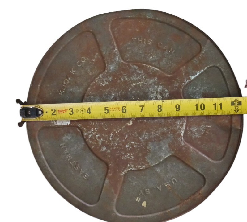 Vintage Eastman Kodak Co. Made In USA Empty Film Tin Cannister 12.5″ Diameter