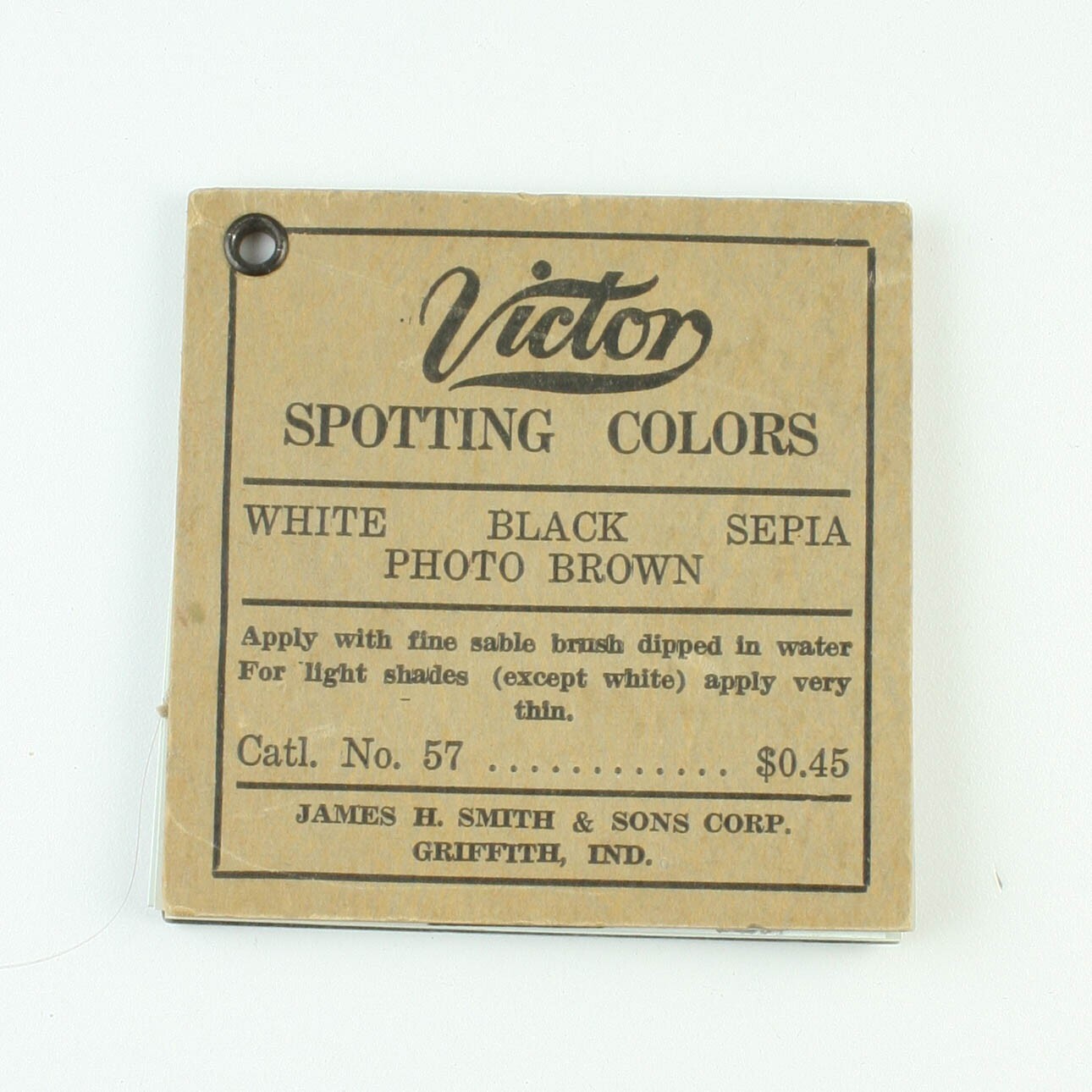 James H. Smith & Sons Corp – Victor Spotting Colors – Used- Vintage 1900’s