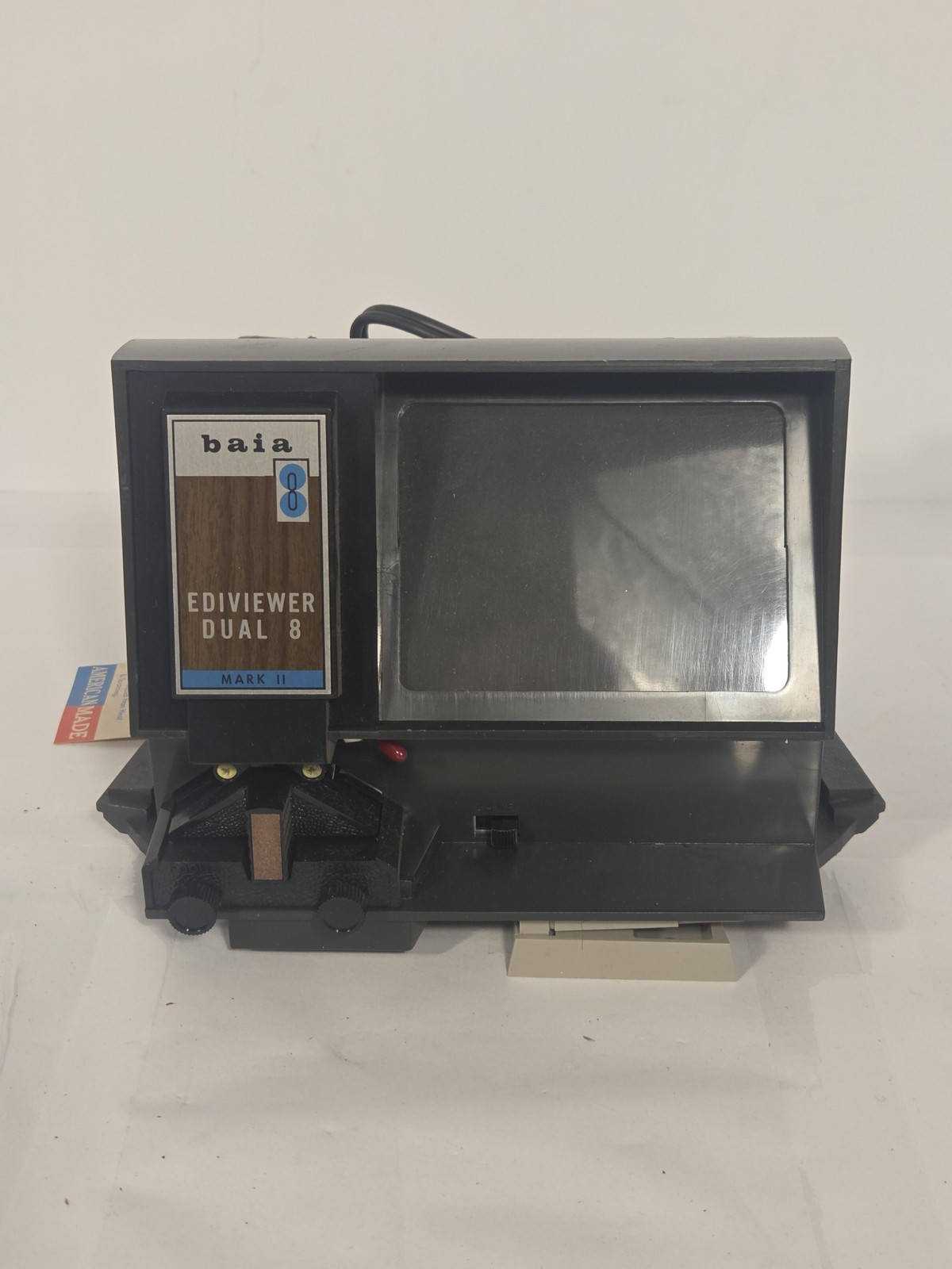 Vintage Baia Dual 8 Ediviewer II Super 8 Film Editor Viewer Mark II Made In USA