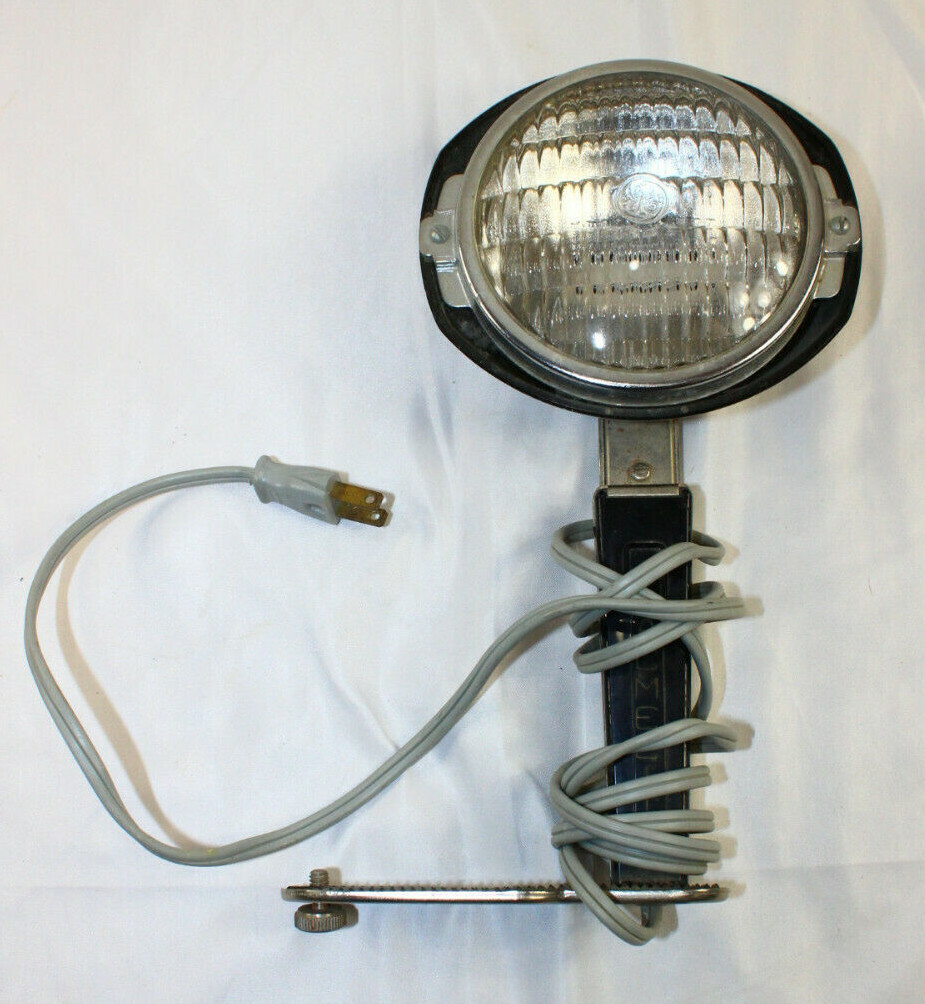 GE ACMELITE Attachment Bright Lamp Electric VERY BRIGHT TESTED WORKING Vintage