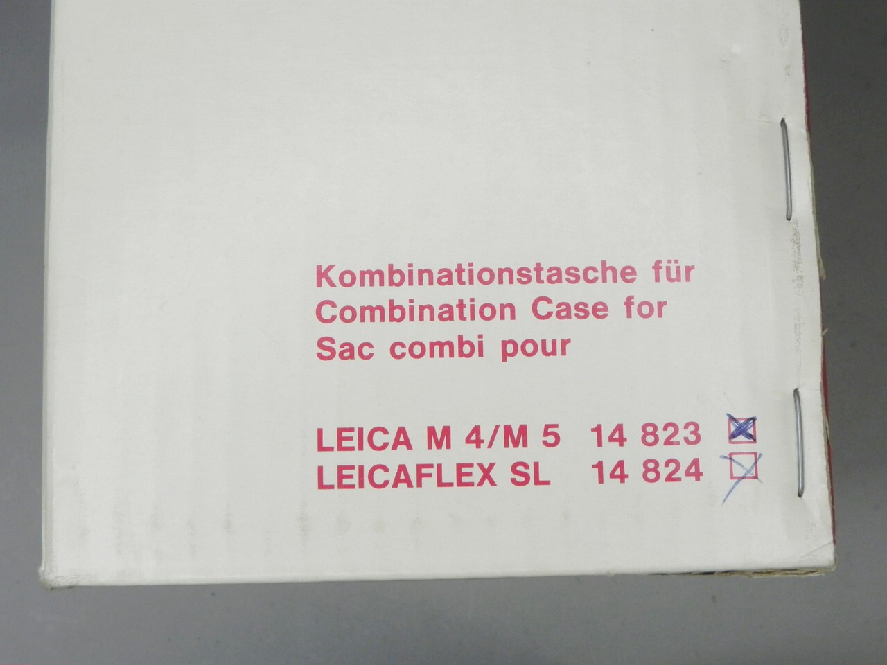 Leica 14824 Combi Case for M & Leicaflex SL Bodies ……….. LN