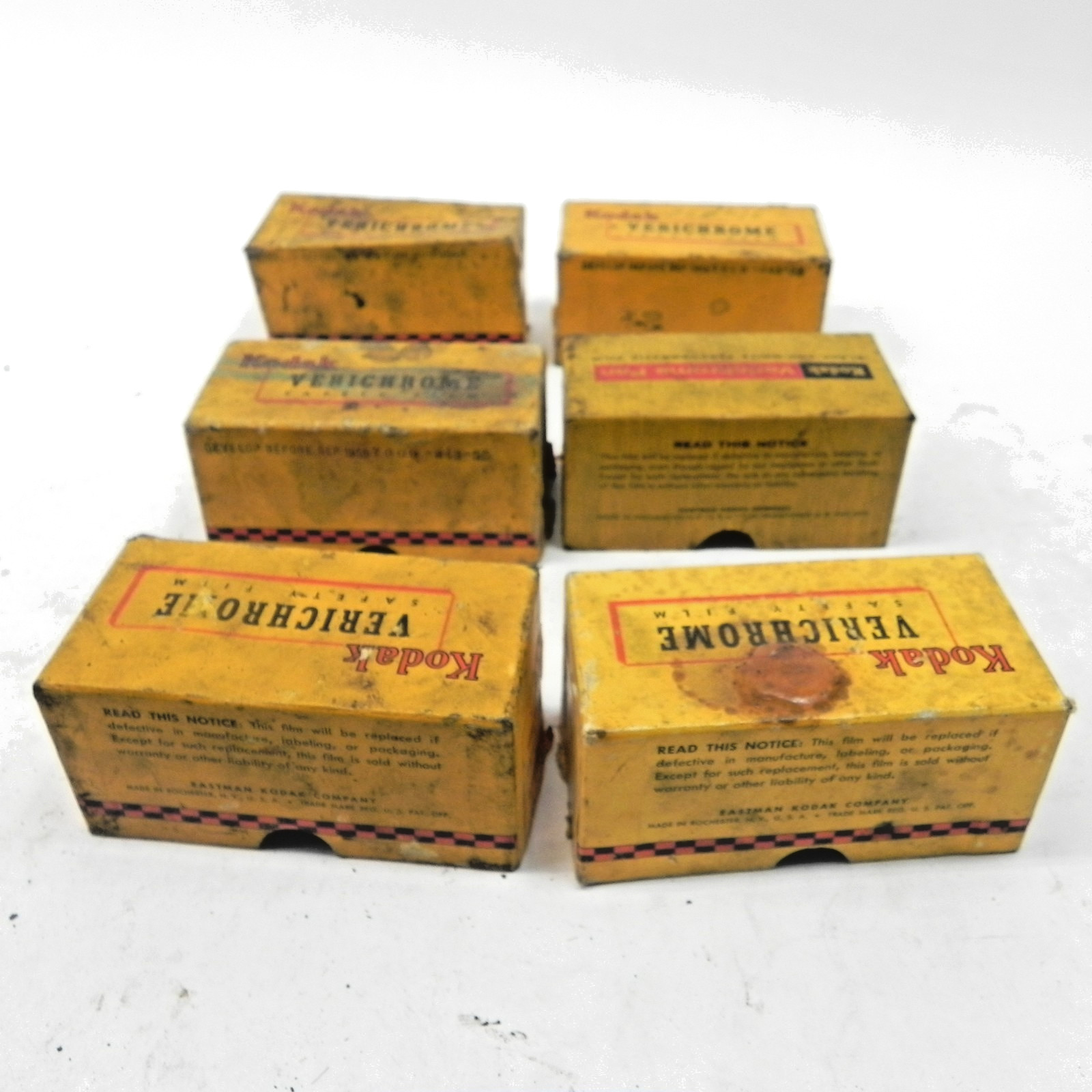 VINTAGE KODAK VERICHROME SAFETY FILM CAMERA BOXES FOR DISPLAY EMPTY LOT ALL