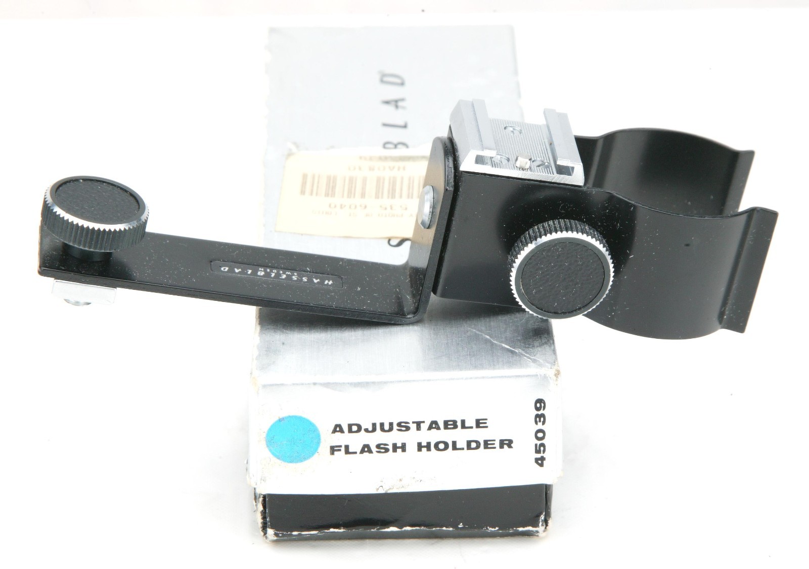 Vintage Hasselblad Camera Adjustable Flash Holder 45039 For Grip. Unused. Box.