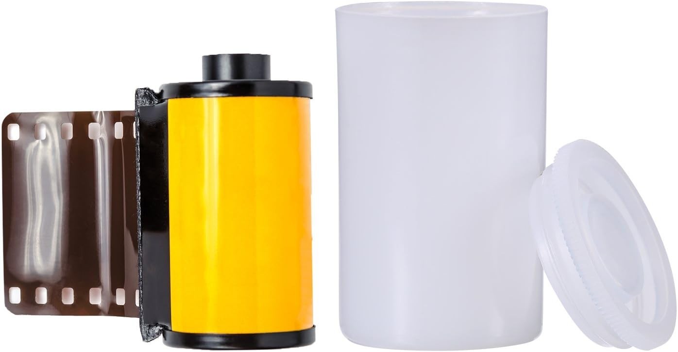 30 Pieces Plastic Film Canister Holder, 35 mm Empty Camera Reel Containers, S…