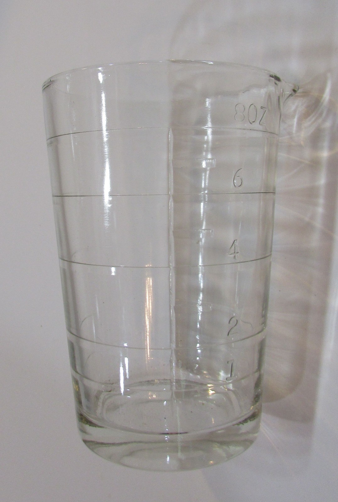 Antique Replacement Clear Glass Pitcher for Ansco Home Photo Developing Outfit