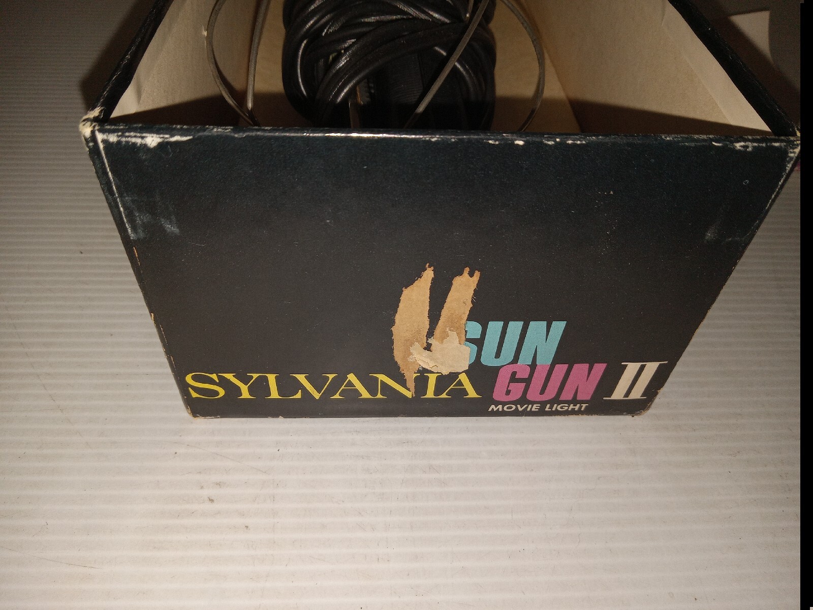 Sun Gun II 2 Movie Light Sylvania SG-55 Vintage with Box (#00u)