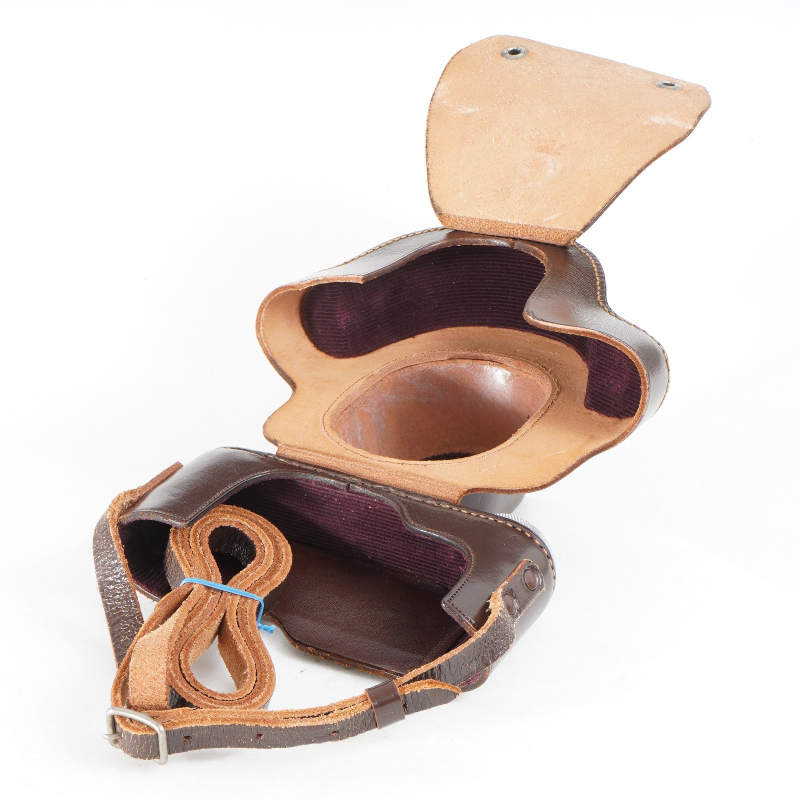 :LEICA EVEREADY LEATHER CASE (EFGOO) FOR LEICA IIIc & IIIf w/ VIOOH Finder (2)