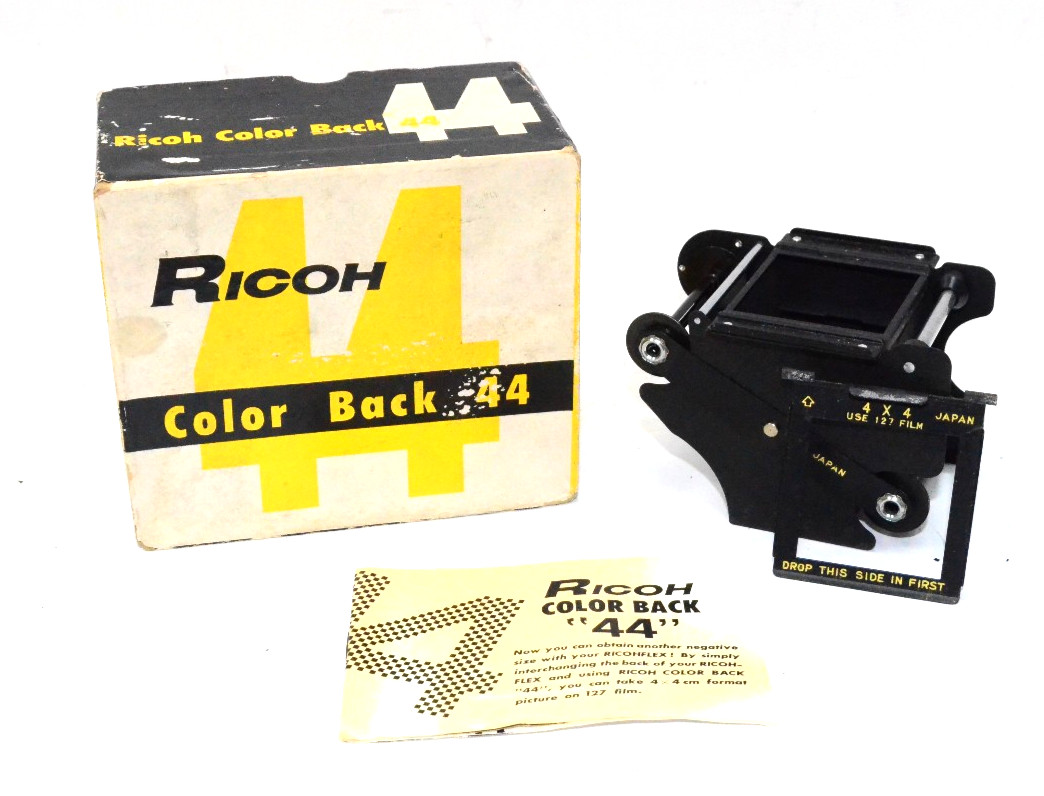 Ricohflex Ricoh Color Back 44 Adapter Kit 120 Film TLR – Original Box & Manual