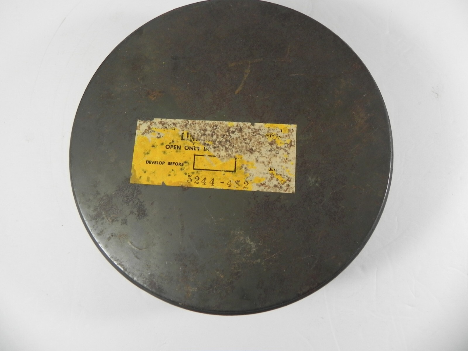 Vintage EASTMAN KODAK Metal Film Reel Canister Tin Large Movie Reel Tin