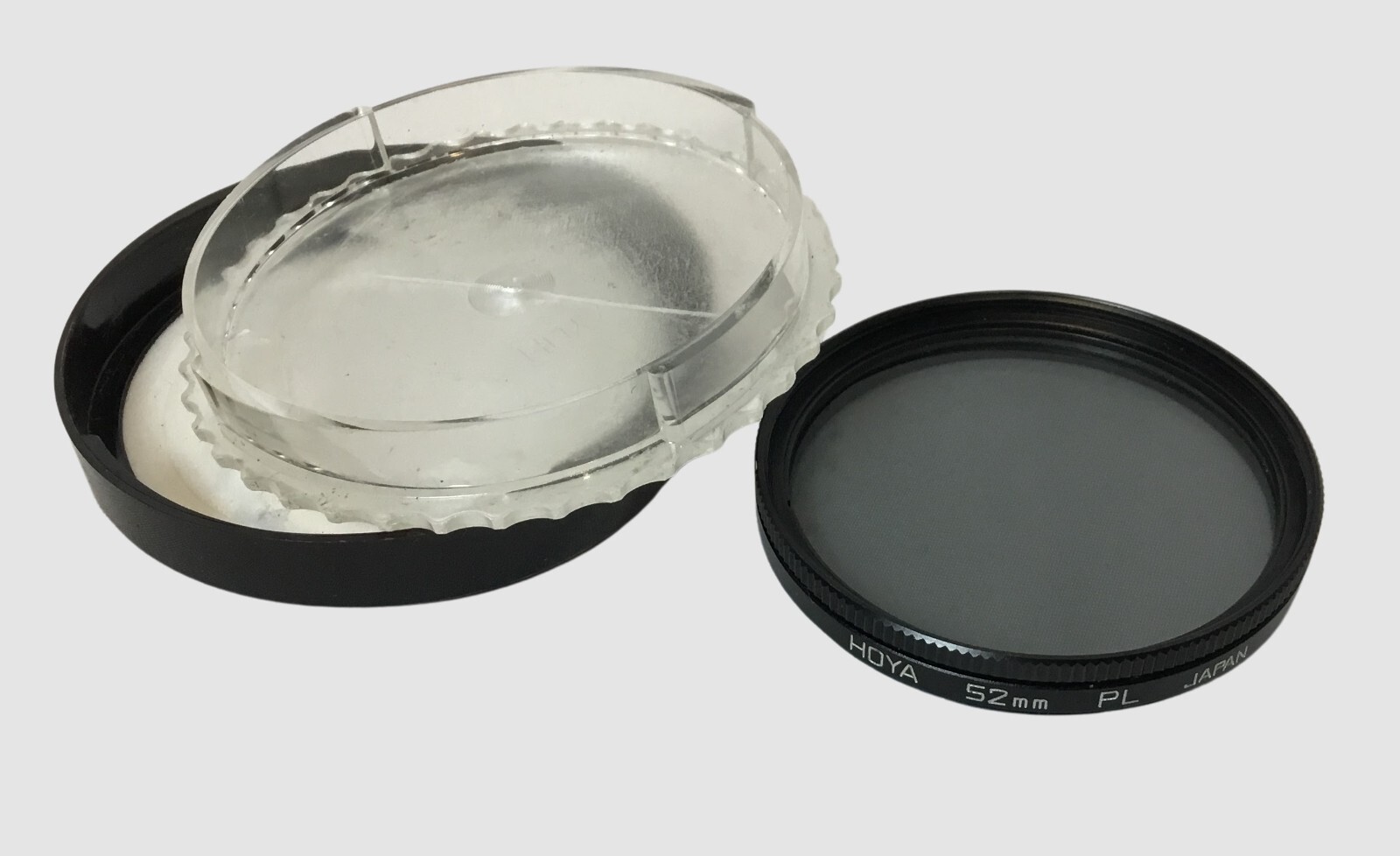HOYA 52mm Polarizing Lens Filter PL Front Screw Thread Mount w/Case VTG Japan