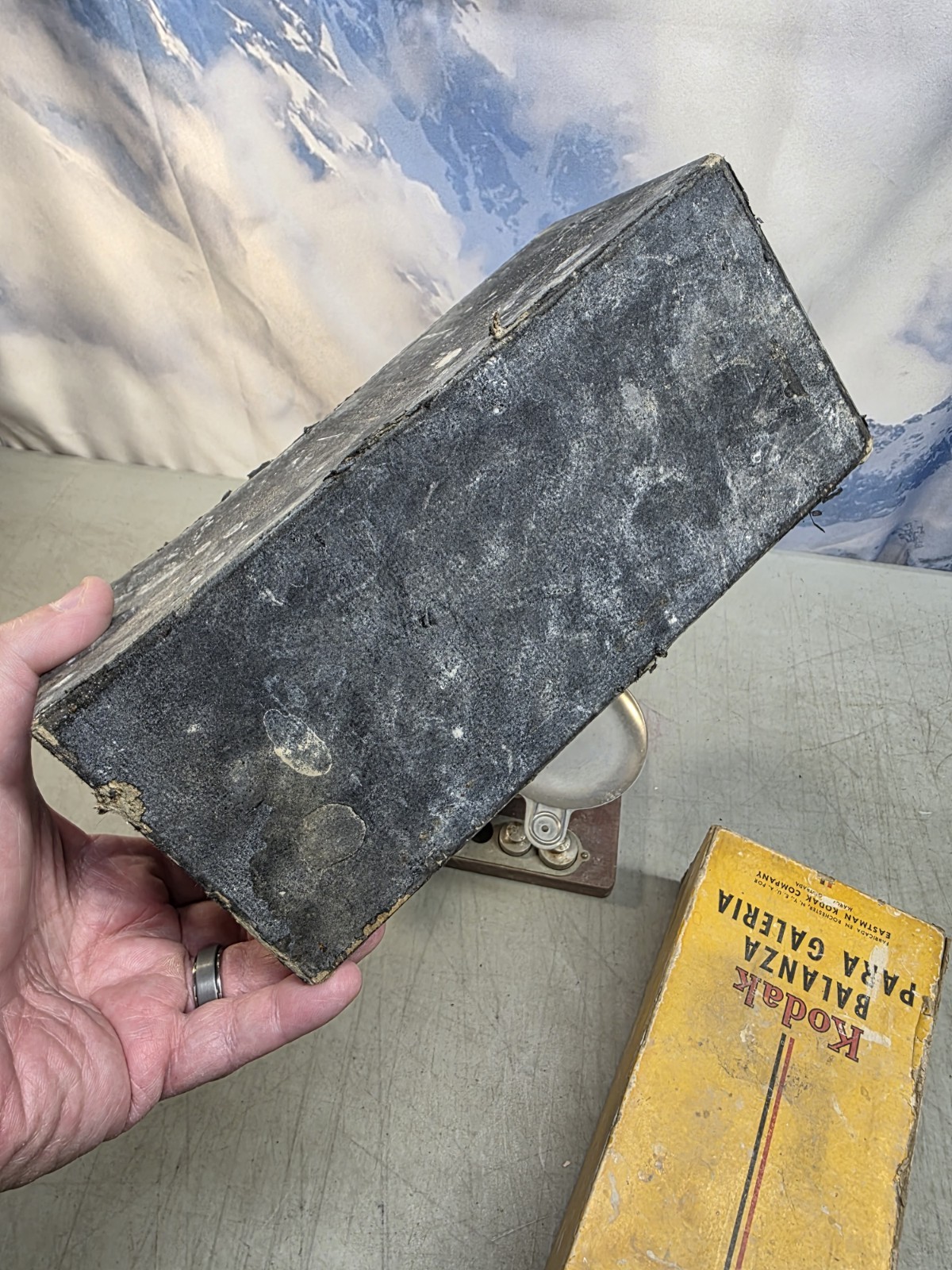 🔥 Antique Eastman Kodak Photographic Balance Scale W/ Box WW2 NEED CLEAN