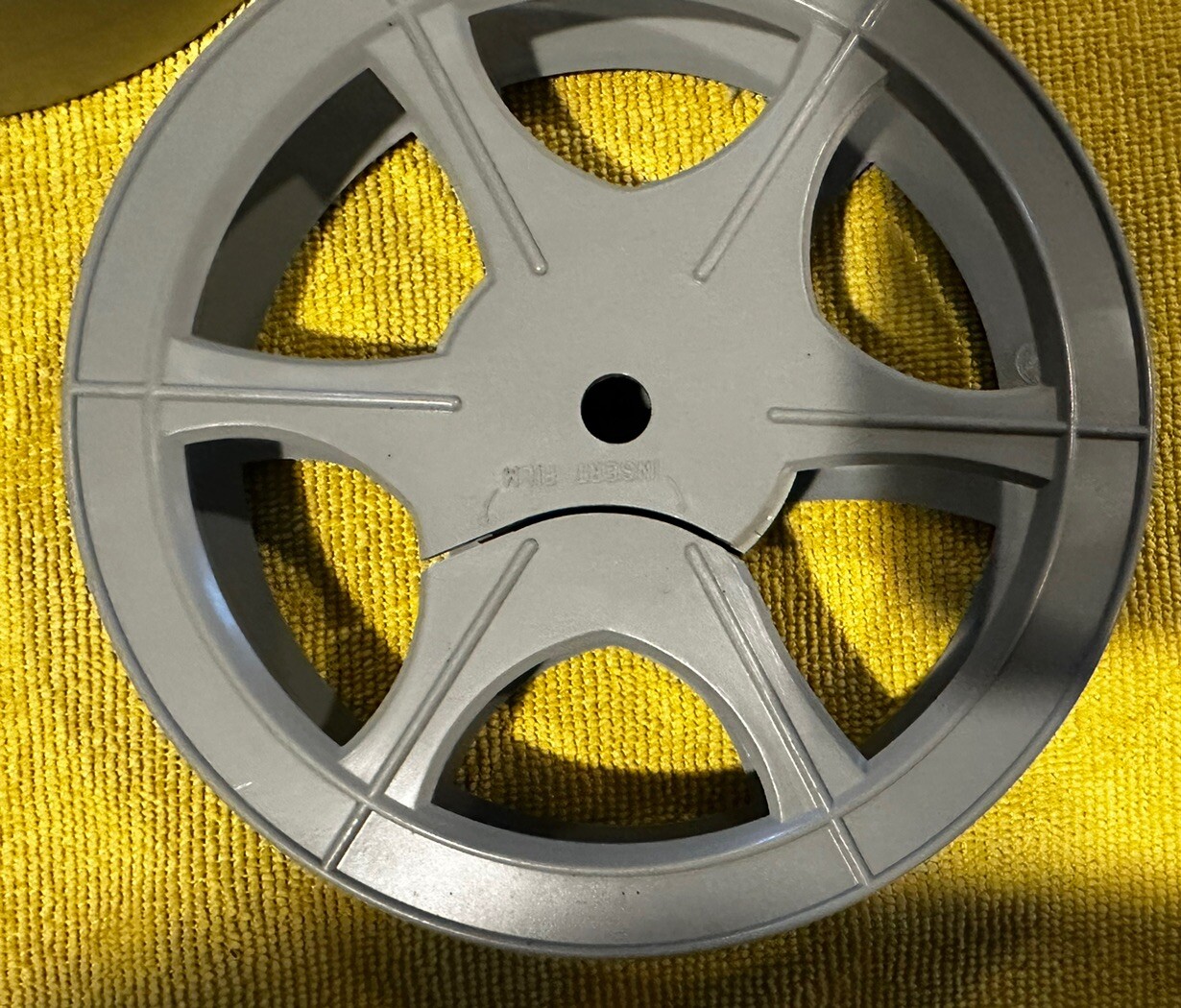 Vintage Metal 1940-50’s Movie Reel Case With Reel-Small