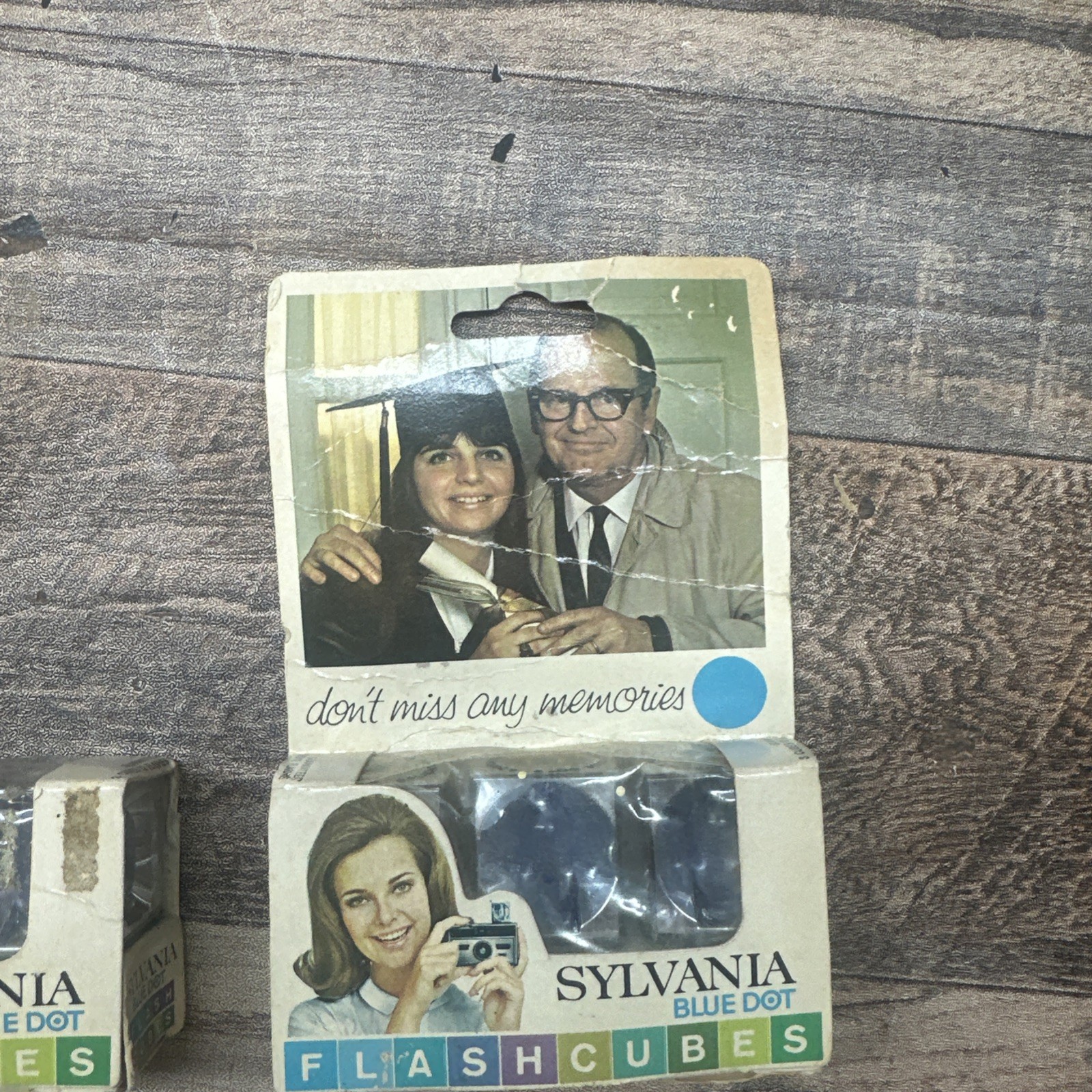 Vintage Sylvania Blue Dot FLASH CUBES Camera Flash Cubes 3 Pack Lot Of 2