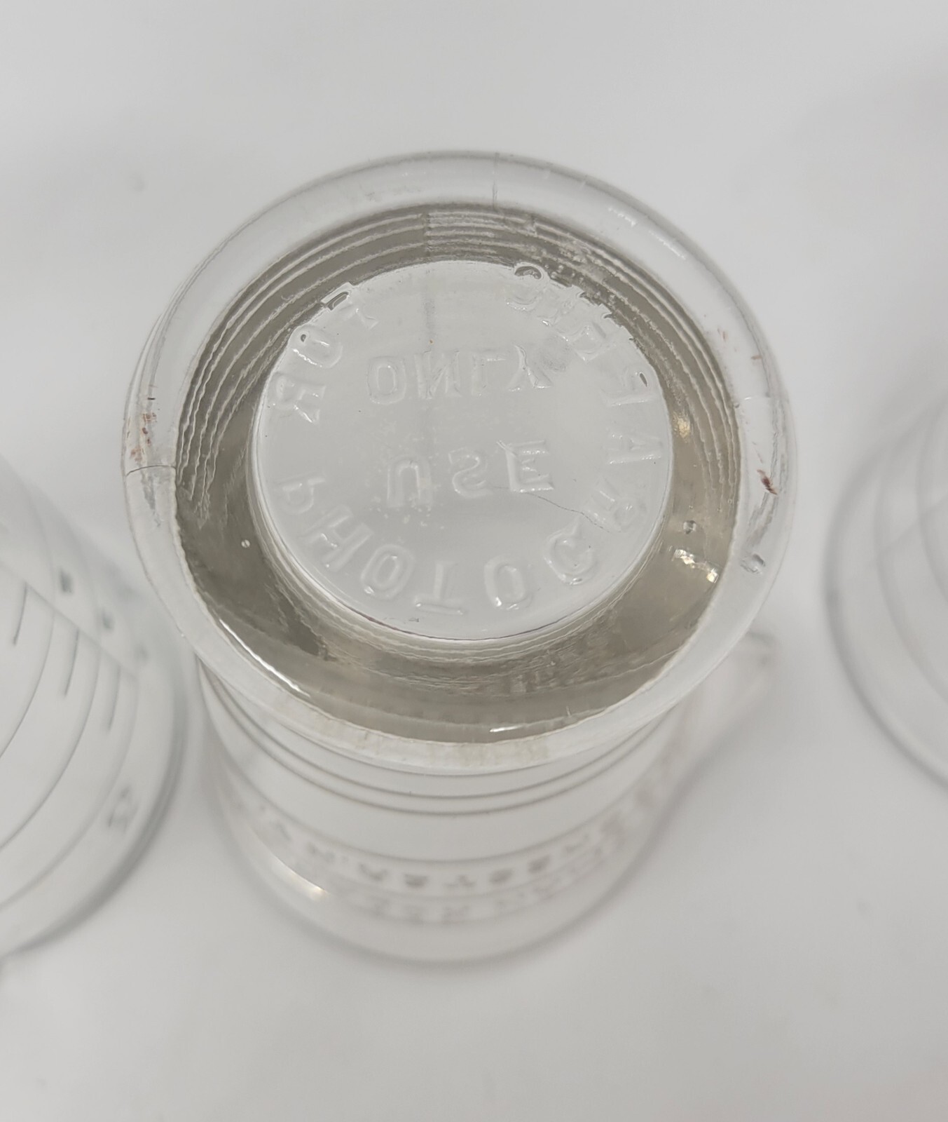 Vintage Eastman Kodak Co. 4oz. Photographic Use Glass Beakers Lot of 3