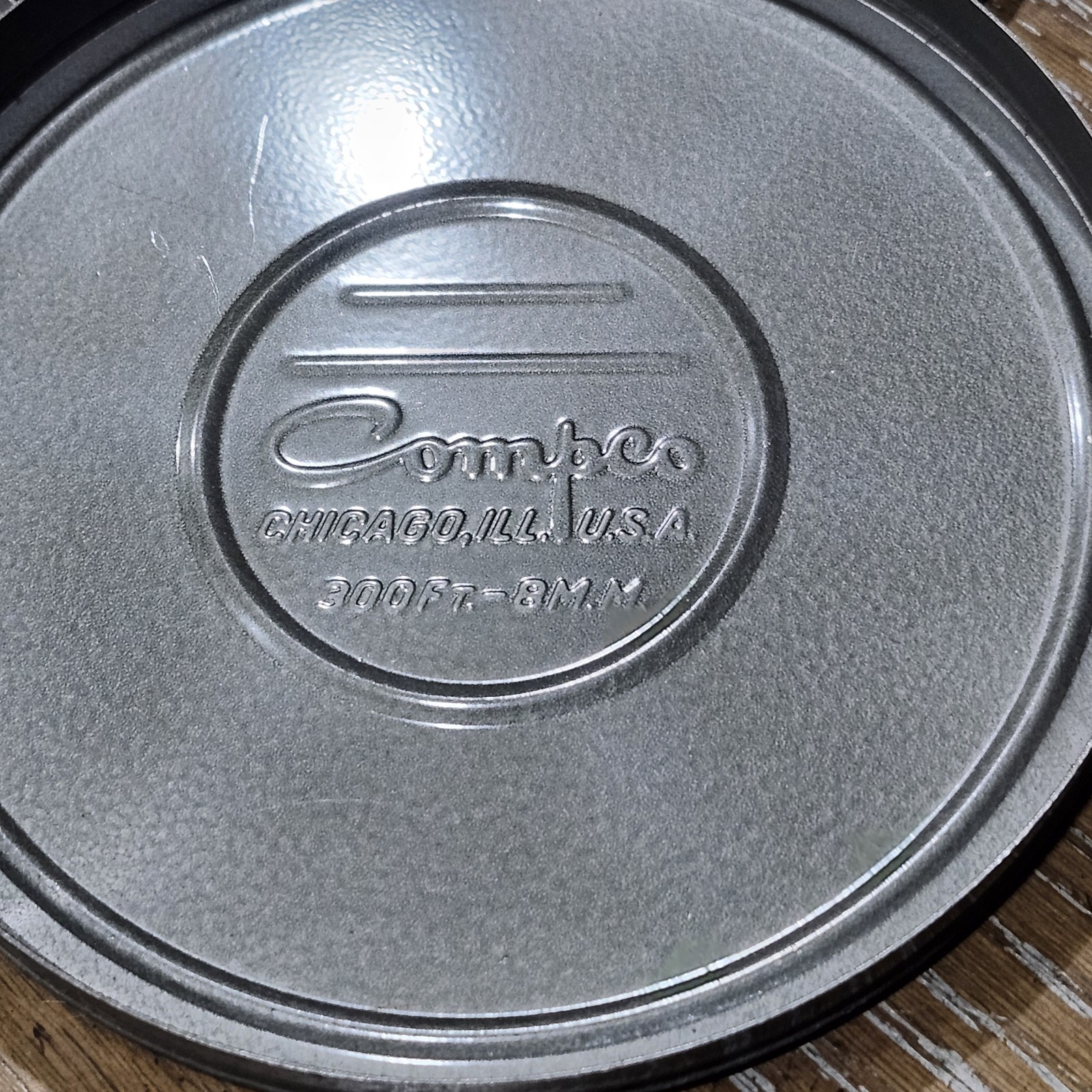 Vintage Compco 400ft & 300 ft 8mm Metal Movie Film Reels and Canisters Lot Of 4