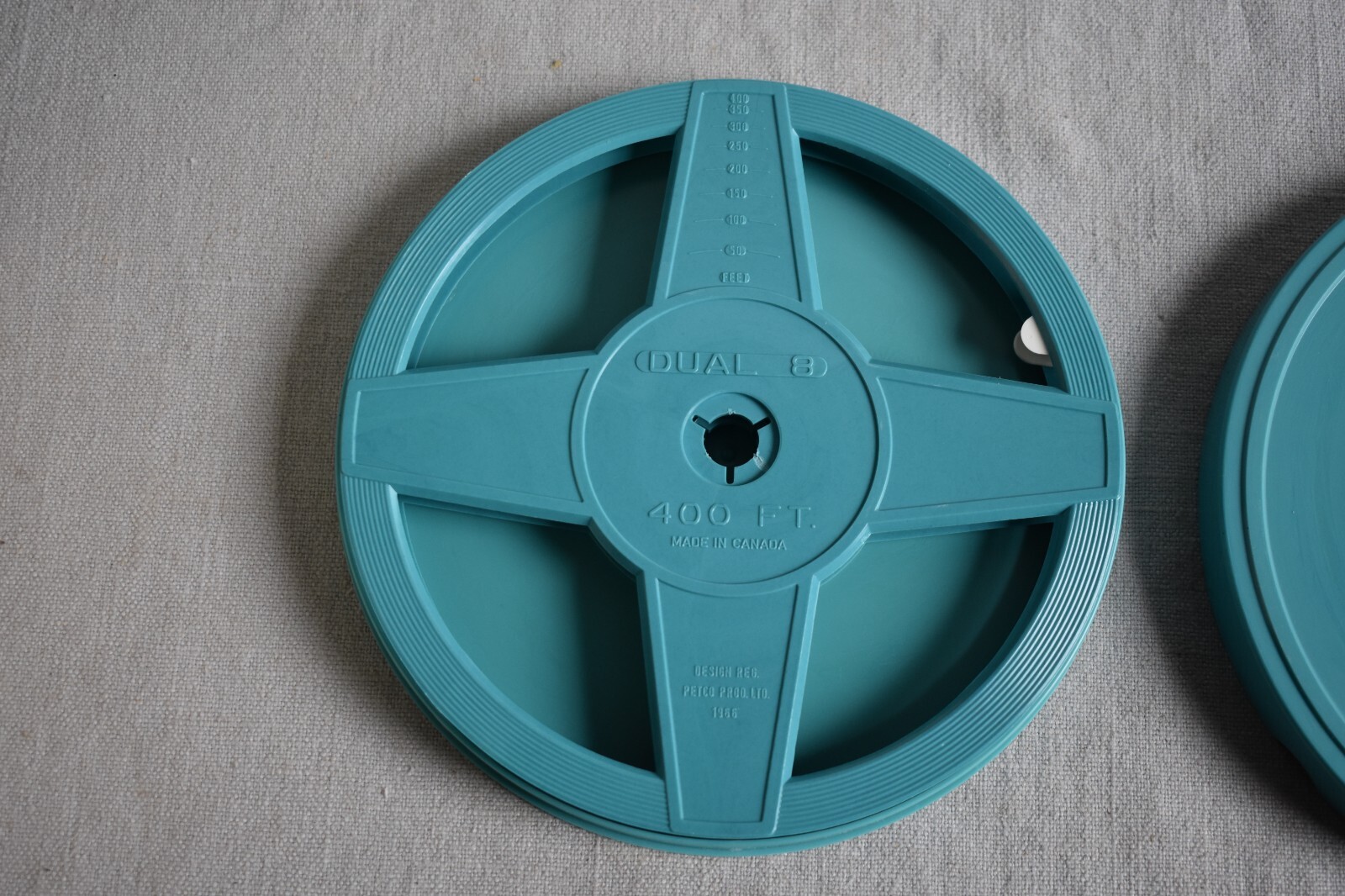Vintage Kenco Movie Film Library Chest Box 8mm W/7 Carson 400 ft Reel and Can