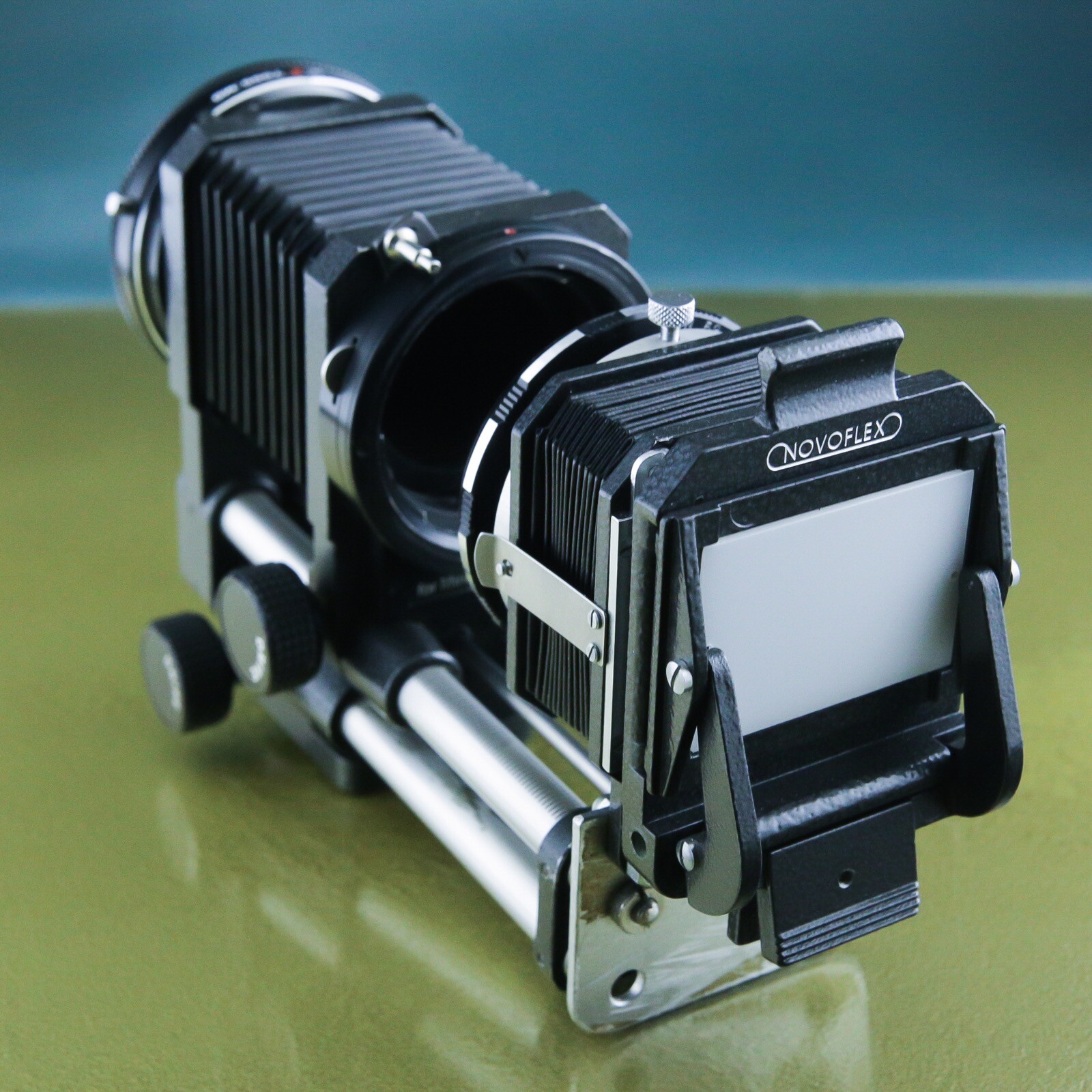 MINOLTA MD NOVOFLEX MACRO DIA SET BELLOWS RAIL RACK TUBES slide ☆☆☆