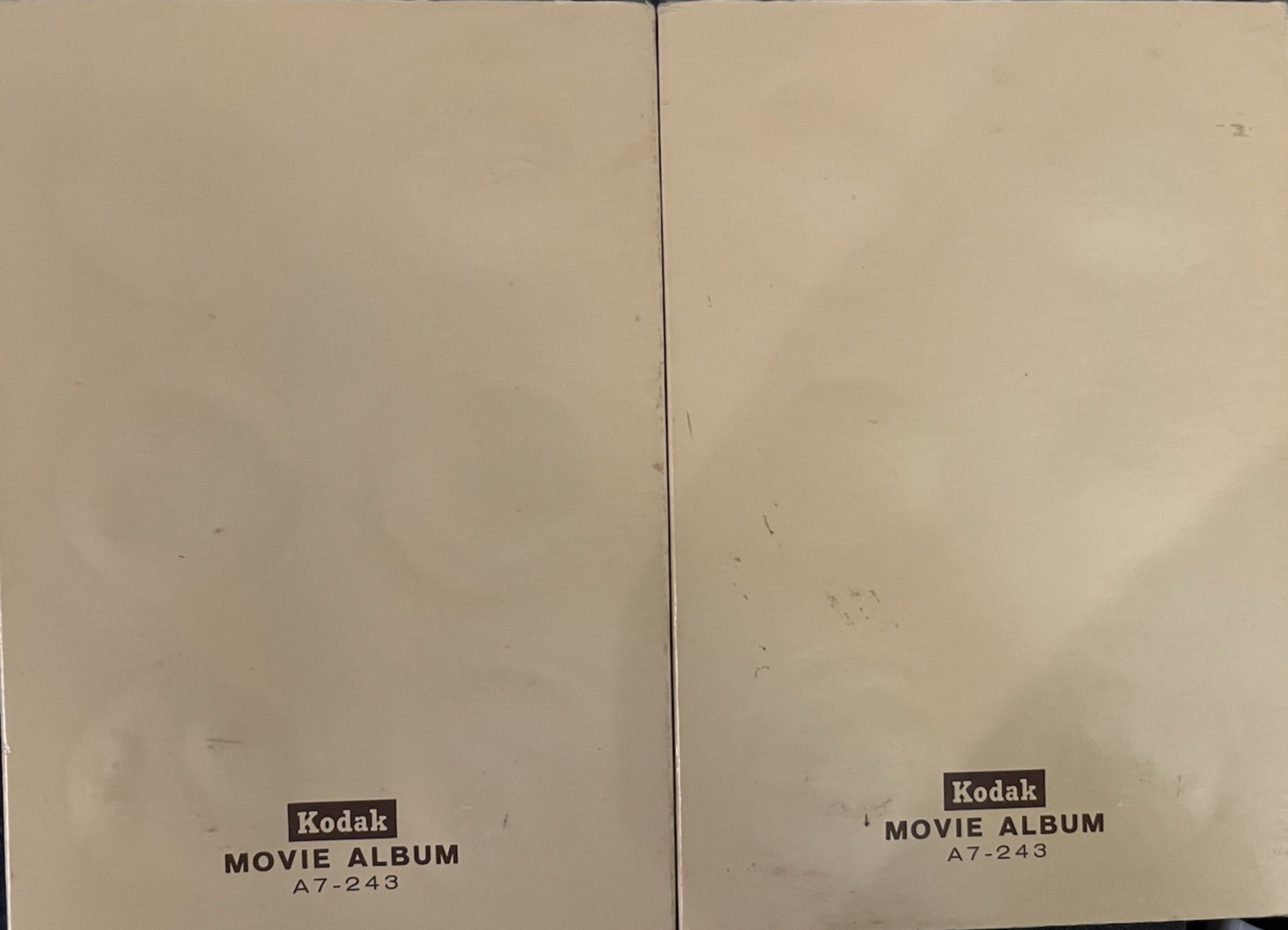 2 x Kodak Movie Album For Filing Twelve 50-ft. Movie Reels 8/Super 8mm A7-243