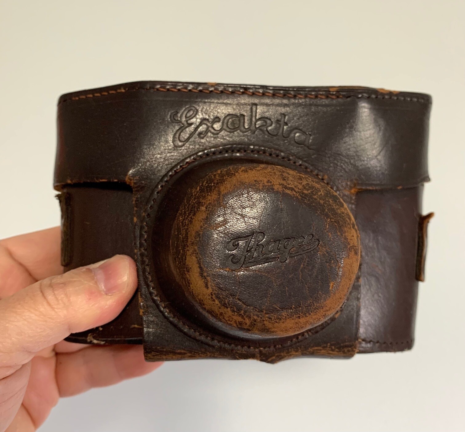 Vintage Exakta II Brown Leather Zeiss Ikon German Camera Case