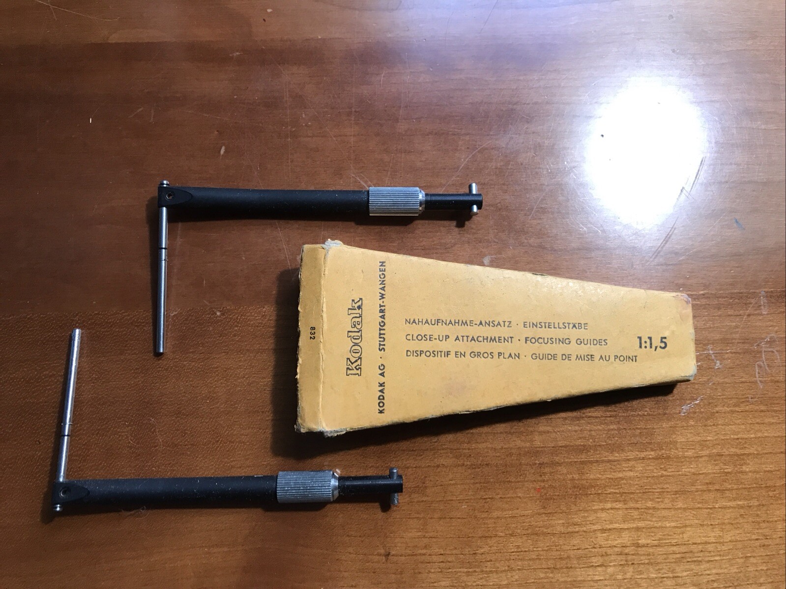 KODAK AG CLOSE-UP FOCUSING GUIDES 1:1,5 IN NICE BOX; G0811