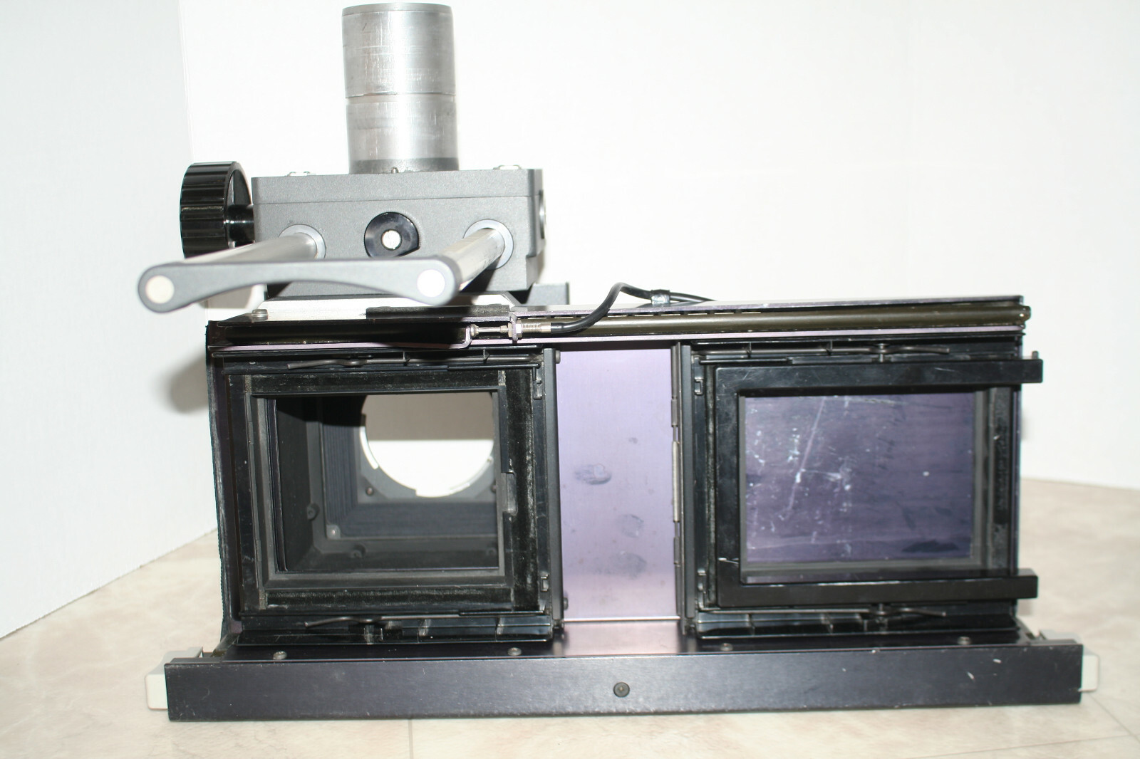 POLAROID MP4 LAND CAMERA FOCUSING BELLOW HEAD W/SLIDING 4X5 BACK + MACRO EXT.*