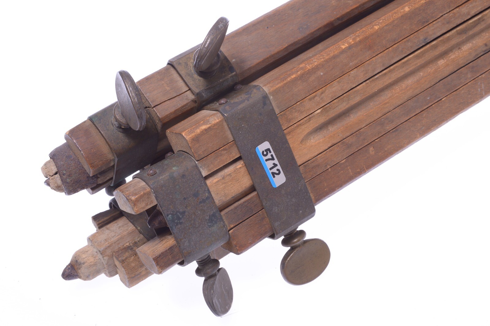 ✅ ANTIQUE WOOD TRIPOD 148CM, 58.26″ (EARLY MODEL, READ) GLASS PLATE FIELD CAMERA