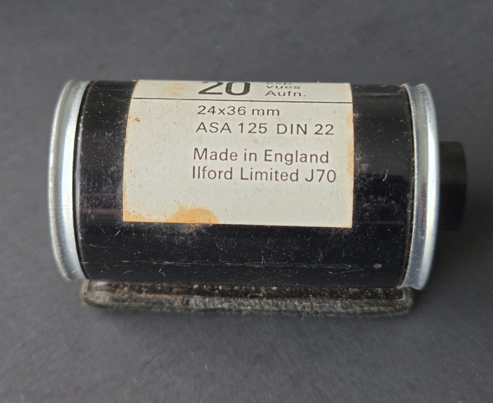 Vintage Film Tin Canister 4 in Eastman Kodak Co Rolls Tube Negatives Photography