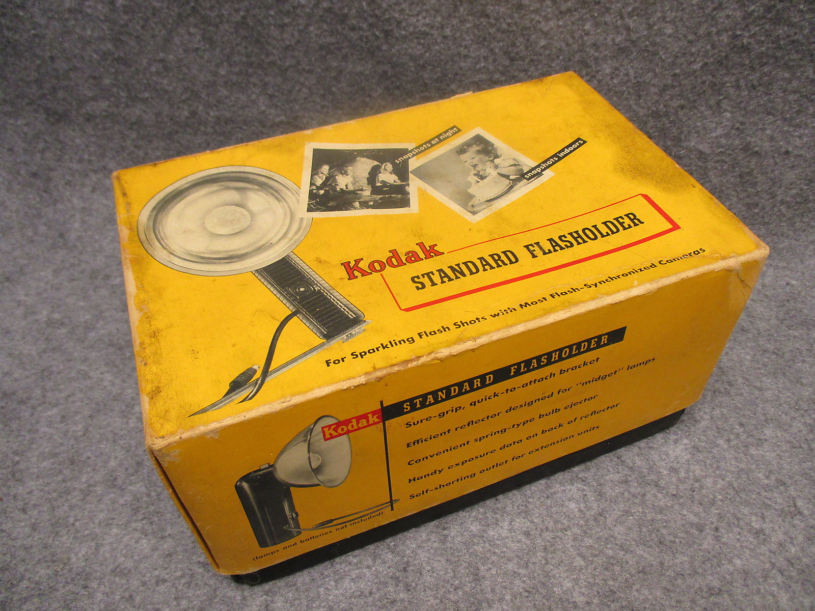 Kodak Standard Flasholder w/ Lumaclad Reflector 3 pieces w/ Box & Instructions