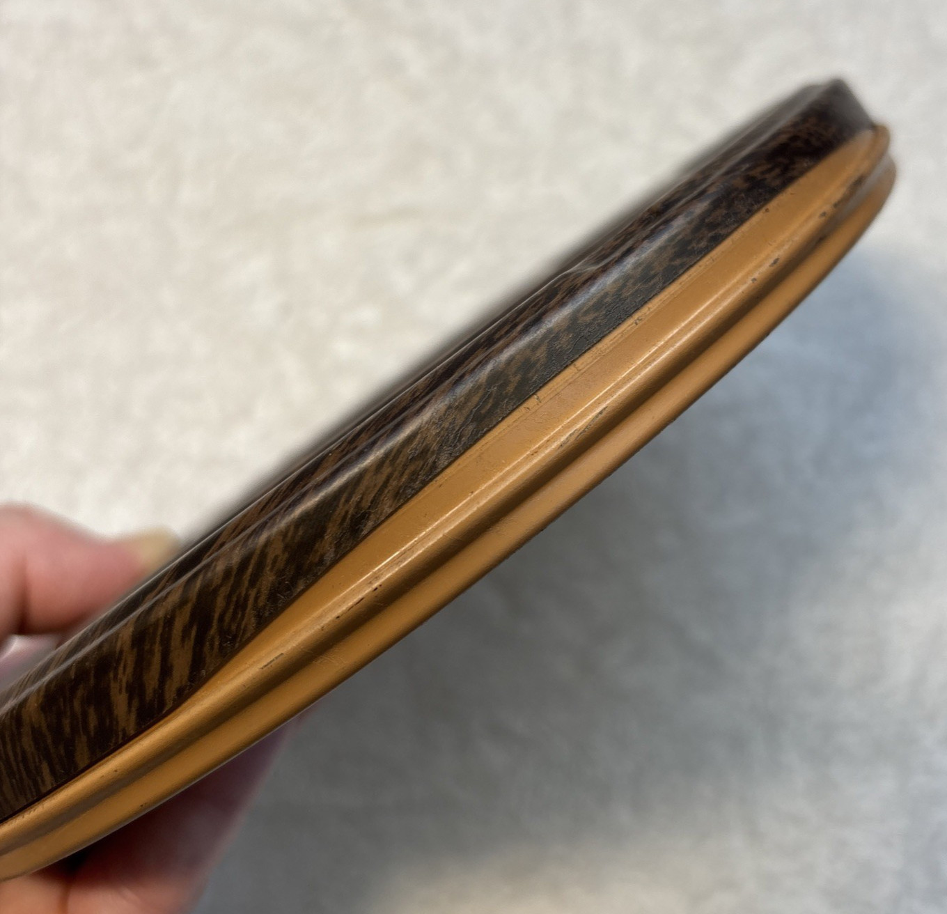 2 Dual 8 Harwood Flip-Top Dual Woodgrain Can with Harwood Reel / Kodak Reel READ