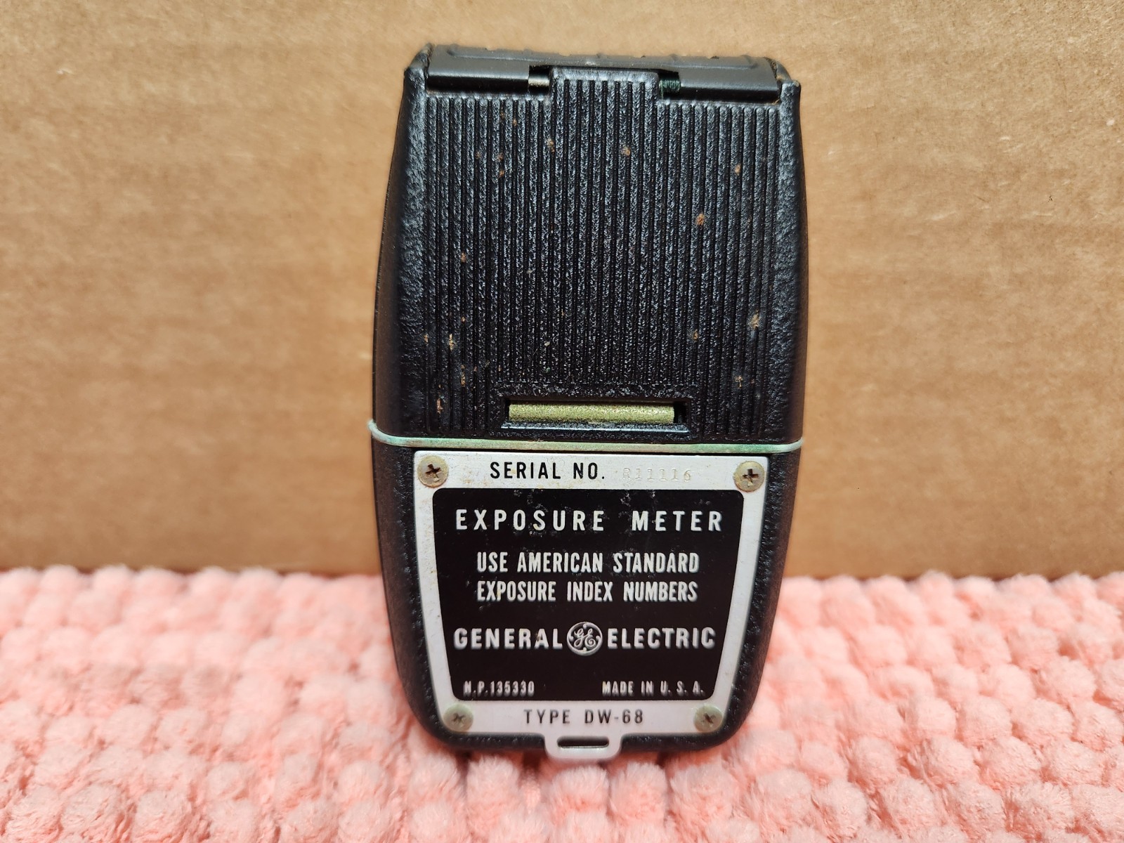 VTG General Electric Exposure Meter Light Type DW-68 w/ Leather Case