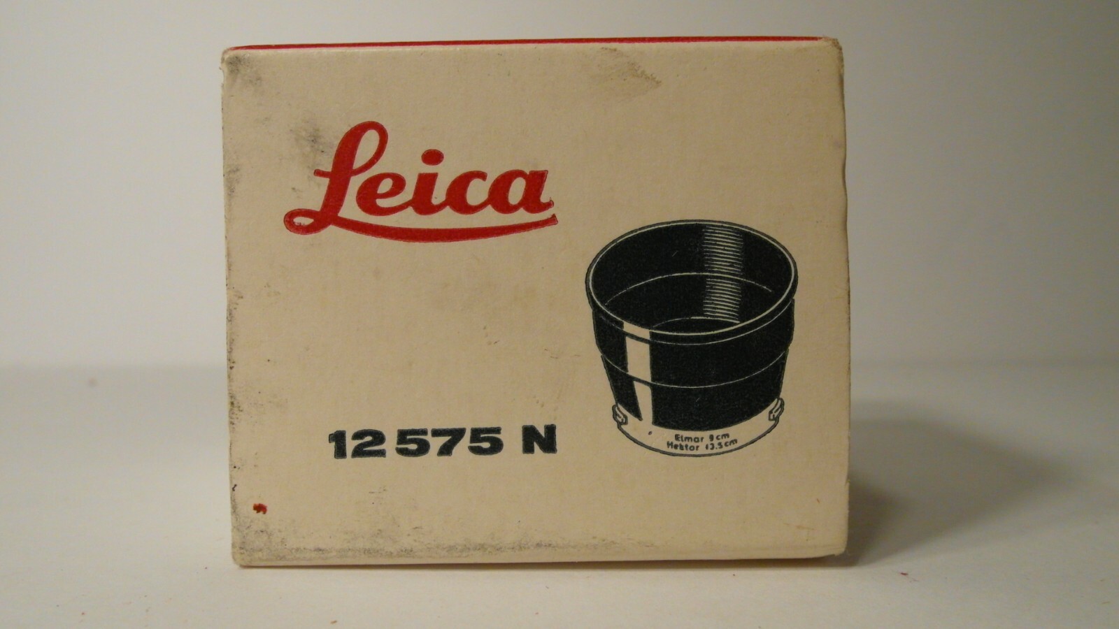 LEICA LEITZ WETZLAR 12575 IUFOO 90MM F/2.8 F/4 LENS HOOD SHADE BOX -FAST SHIP